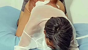 stepbrother alone with me i end up riding his cock on the bed