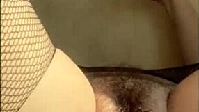 Hairy Mature BBW Squirts from Huge Dildo Anal with Saggy Tits Dirty Talk