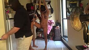 Fist her hogtied milf pussy deep in intense BDSM action!