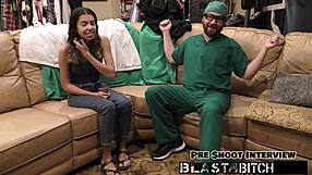 aria nicole's doctor roleplay turns into accidental creampie fucking