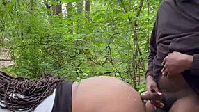 i hike with my ebony wife just to bend her over and fuck that big wet shaved ass doggystyle