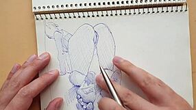 hey check my quick doggystyle big ass feet sketch parker pen sexy latina