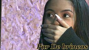 two wild latinas tease giant toy in steamy showdown