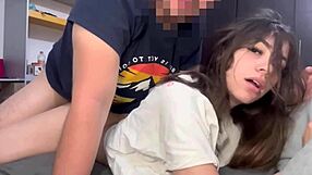 roomie horny as fuck begs midnight bareback anal creampie doggystyle cowgirl skinny slut style