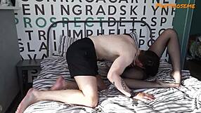 Stepmom joins stepdaughter ffm threesome fuck