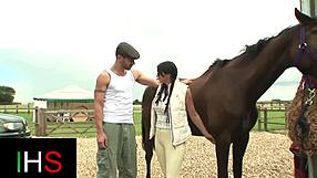 Brunette Teen Shaved Pussy Swells From Monster Cock Missionary Pounding