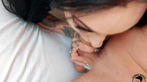 Tattooed Milf's Hardcore Pounding Ends in Facial and Rimjob