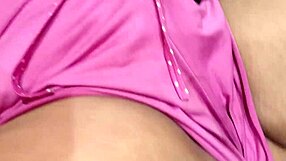 Paty Bumbum Drips Saliva All Over Her Tight Pink Pajamas Seductively