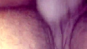 Fat Ebony BBW Spreads Thick Thighs for Closeup Pussy Tease