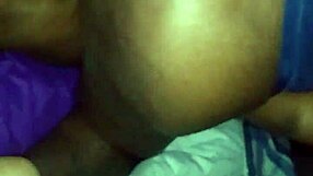 big ebony milf ass bounces riding black cock then pounded hardcore homemade