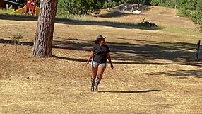 Sexy Cowgirl in Tight Dress Rides Oiled Big Black Cock Bent Over Doggystyle Sloppy Blowjob