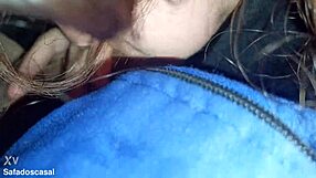 Wanna see my friend's hot blowjob in the car?