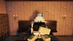 Monster cock pounds Roblox big ass