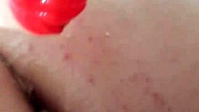 Rainbow Dildo Gapes Chubby Ass for Anal Creampie Fill