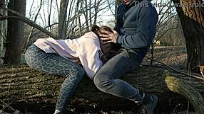 red milf aunt sneaks forest blowjob cheating on clueless husband