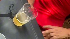 hey, watch this exibida slut bang married guy outdoors at the bar