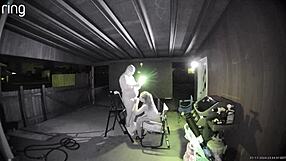 my wife gets bent over fucked creampied by monster cock outdoors in public