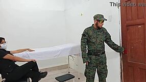 latina doctor milf seduces patient fucks wildly in military hospital