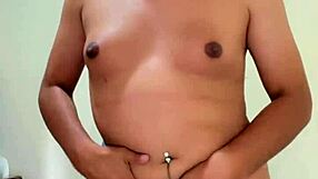 Sporty Transsexual Shows Off Rich Tits