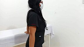 latina doctor milf seduces patient fucks wildly in military hospital