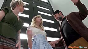 old daddy milf mother-in-law demands young daughter-in-law assfucking threesome