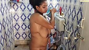 Devar surprises bhabhi post shower rams her hard with hindi dirty talk