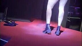 after my swing house show i fuck the hard cock security guard who watched me