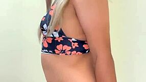 Sporty Transsexual Shows Off Rich Tits