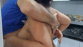 aly denali on her knees sucking her husband's thick cock like a pro