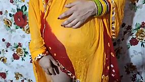 i catch my married bahu in bedroom for dirty talk chudai with sasur's hard cock close up