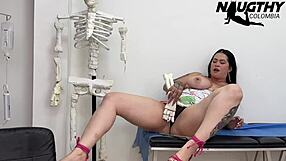 doctor your horny milf patient fingers pussy hard in hospital office