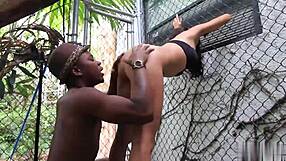 taming catwoman's tight holes with scorpios massive black cock!