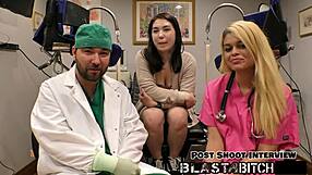 what happens when Mina Moon's shaved pussy meets massive cum blast?