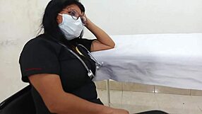 latina doctor milf seduces patient fucks wildly in military hospital