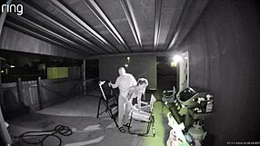 my wife gets bent over fucked creampied by monster cock outdoors in public