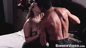 Hot aj applegate rides tommy gunn's thick cock doggystyle cumshot