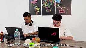 Newly divorced latina milf's big ass bounces on son's friend rough doggystyle