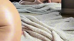 whoa close up barefoot milf riding her toy so intimately