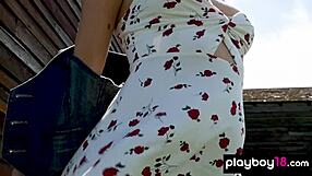 Big Boobed Blonde Canadian Milf Jenessa Dawn Poses Naked Outdoors