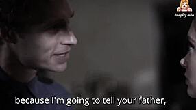 step sister spreads wide for step brother's throbbing cock now!