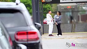 Street seduction leads to lily morena's rough monster cock ride