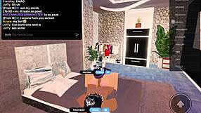 Taking that fat bbc monster stretched me wide in roblox condo game