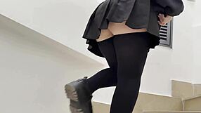 First Date Street Tease Exposes Tits And Juicy Pussy!