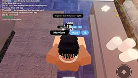 Taking that fat bbc monster stretched me wide in roblox condo game