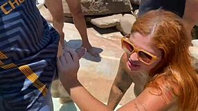 Beach couple turns me into slut with monster cocks teasing blowjobs and facials!