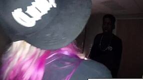 hooker ditches snowy streets to anally please her pimp's big cock