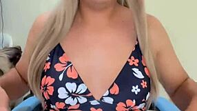 Sporty Transsexual Shows Off Rich Tits