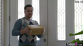 Latina milf wife catches family member pounding fleshlight with big cock doggystyle