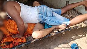 husband eddie hammers big ass indian desi girl's village pussy in romantic ranch pounding frenzy