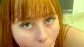 Redhead Neighbor Gifts Tight Pussy Small Cock Birthday Fuck